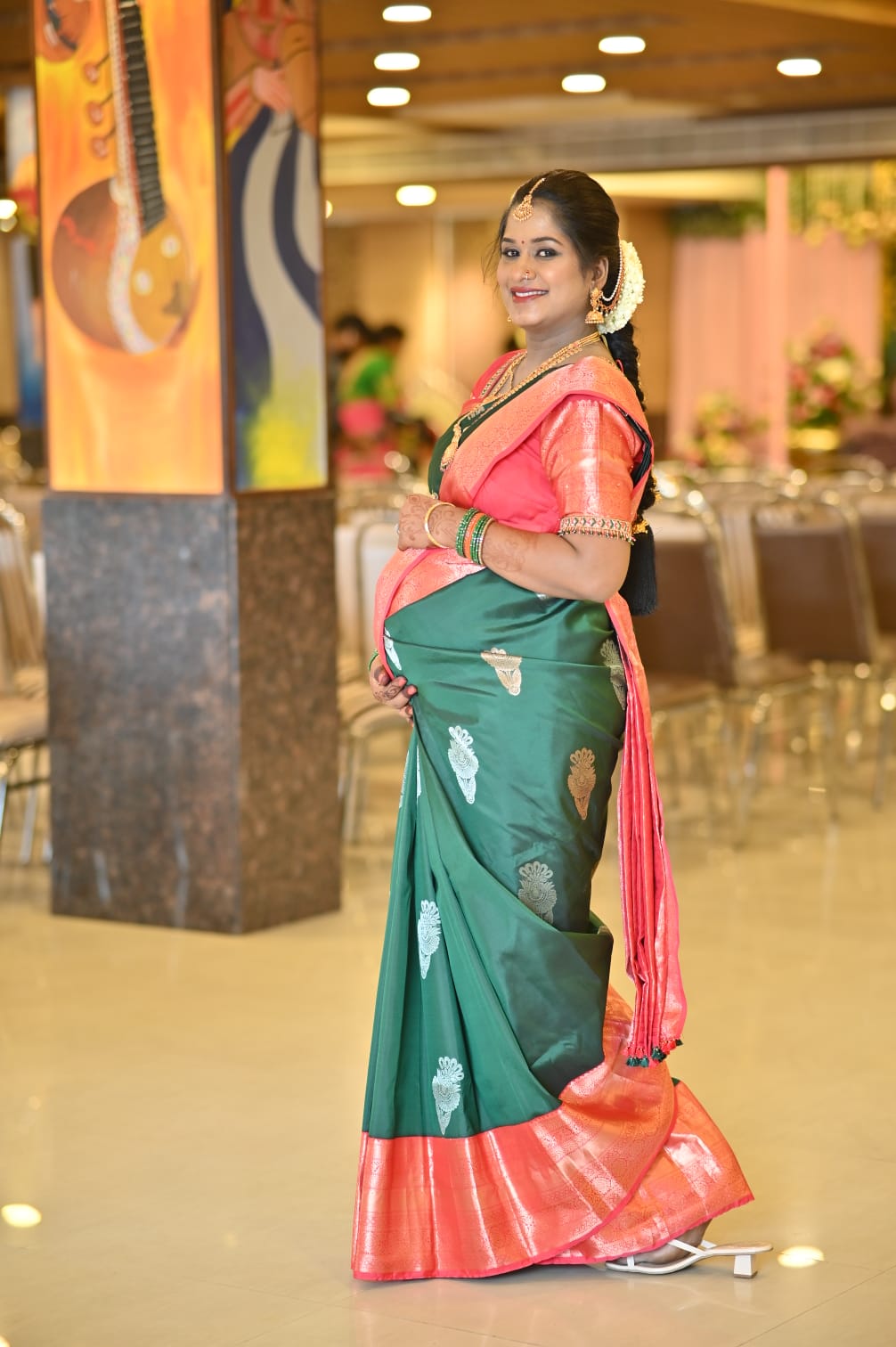 Bride in Green Saree