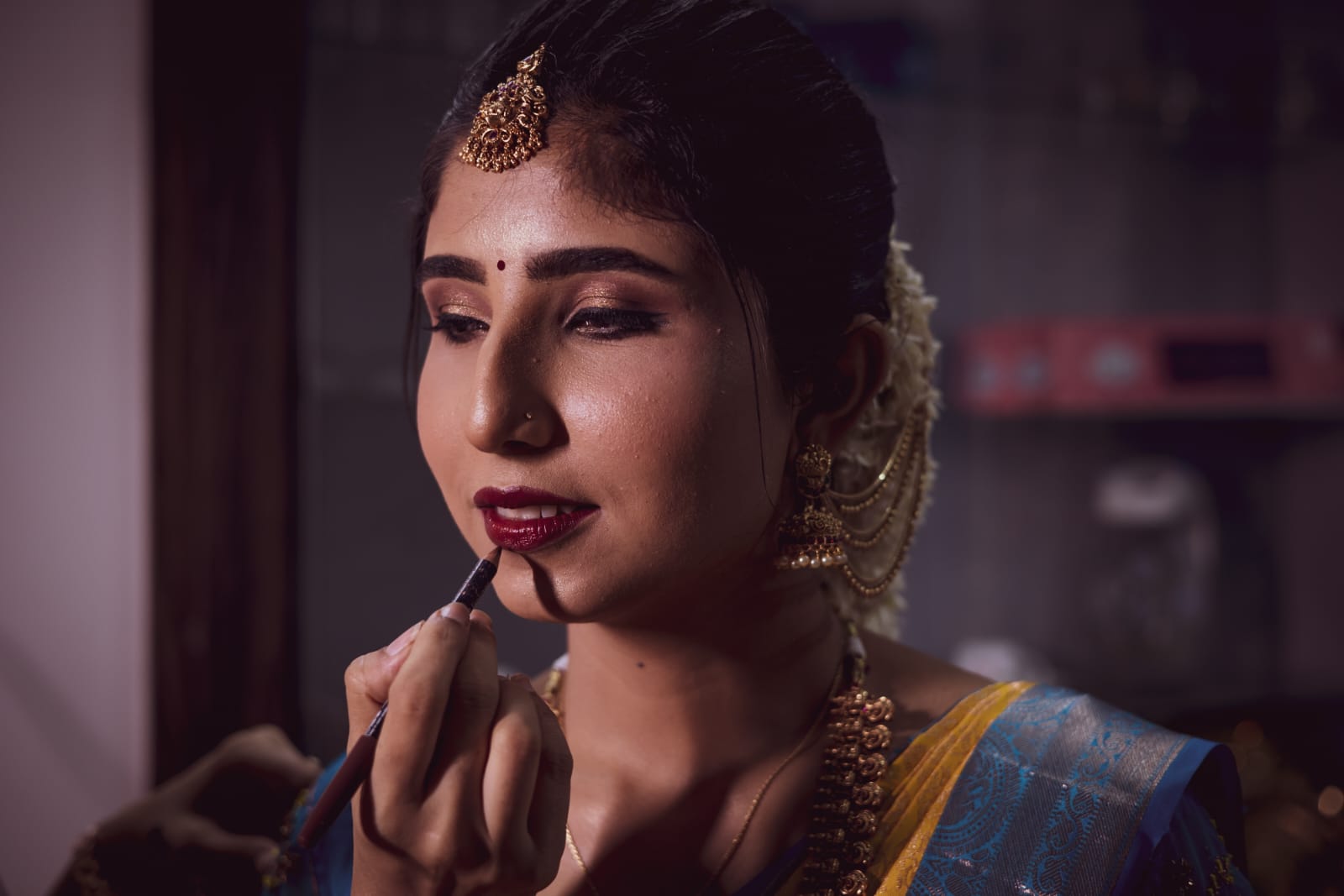 Makeup Application Behind the Scenes